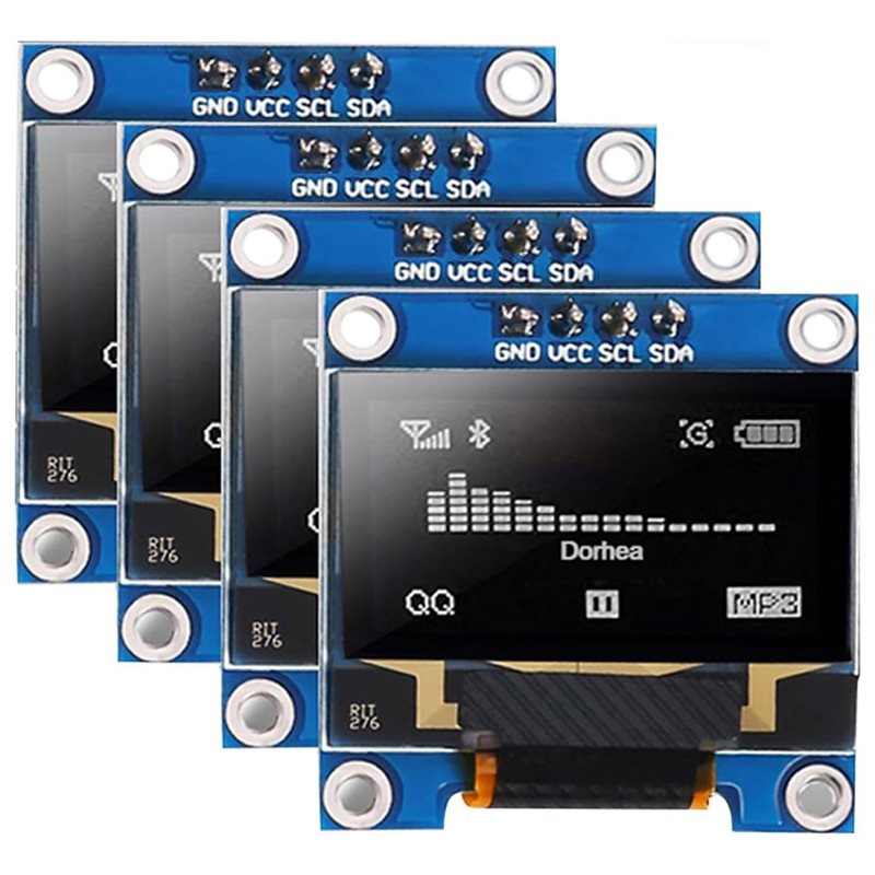Oled Display 0.96 - A37T-4Pcs 0,96 Zoll OLED-Anzeigemodul SSD1306 128X64