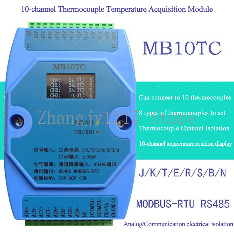 4/6/8/10 Kanäle Temperaturerfa – Thermocouple Module K Type Bewertung und Preis