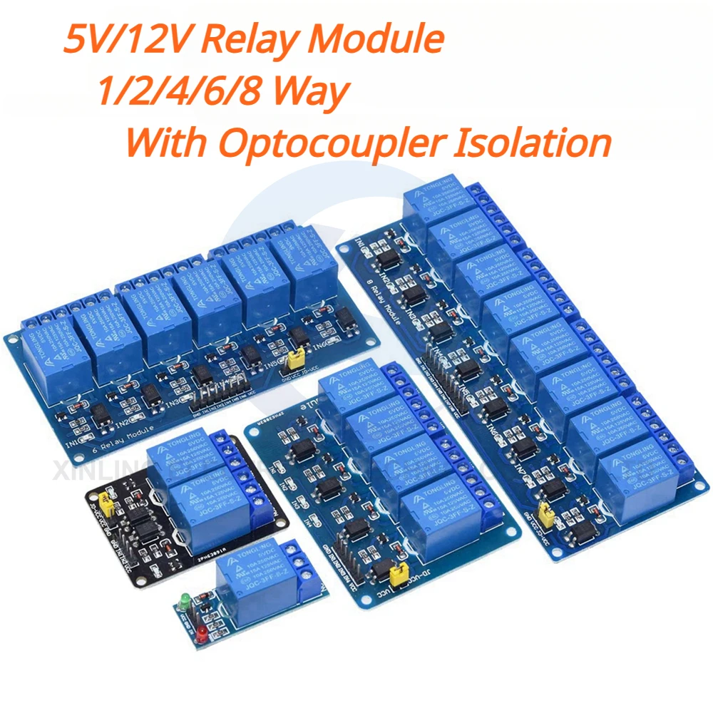 5/12V 1/2/4/6/8-Kanal-Relaismo – Relay Module 1 Channel Bewertung und Preis