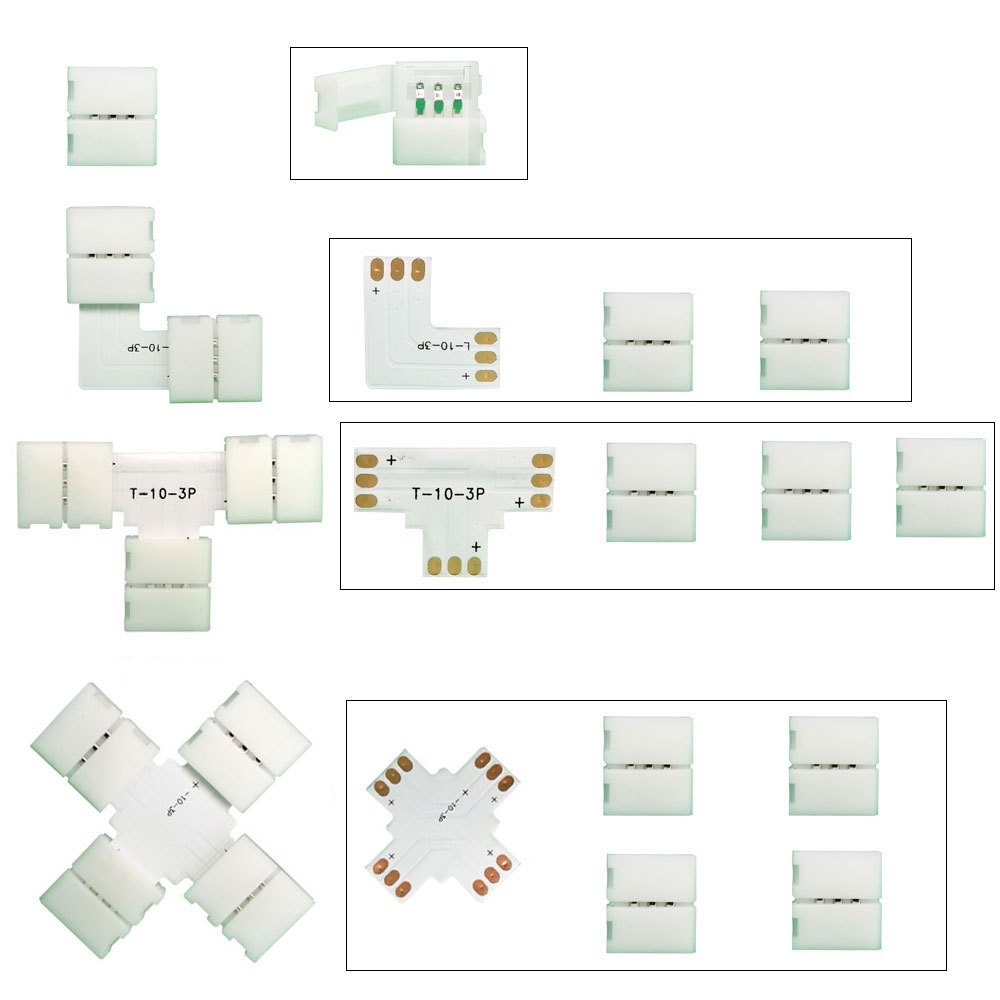 5PCS 10mm L/T/X Form Stecker 2 – Ws2812B Bewertung und Preis